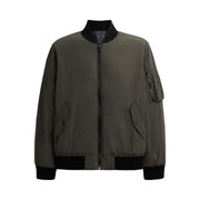 Coach Reversible Ma 1 Jacket In Recycled Polyester Olive-Charcoal Signature