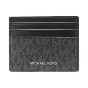 Michael Kors Cooper Signature Logo Card Case Black