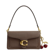 Coach Tabby Shoulder Bag 26 Polished Pebble Leather-Brass-Dark Stone