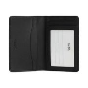 Coach Id Wallet In Signature Canvas Signature Canvas-Charcoal-Black