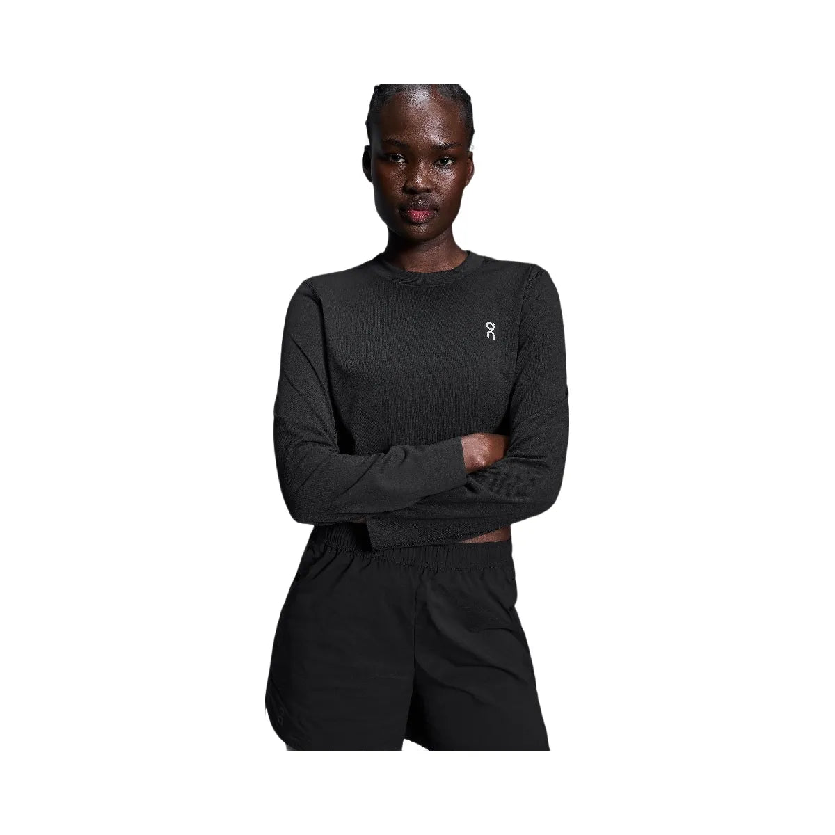 On Active Long-T Crop Black