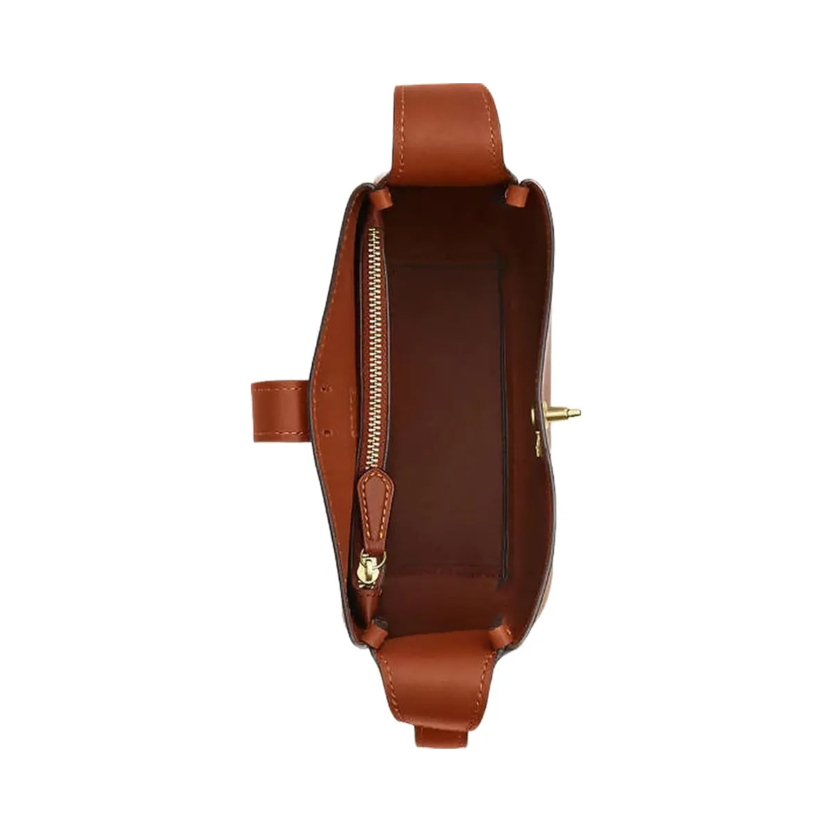 Coach Hadley Mini Crossbody Bag Smooth Leather-Gold-Tan