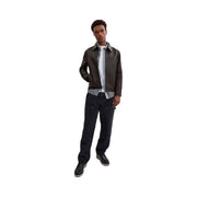 Coach Leather Jacket Burnt Espresso