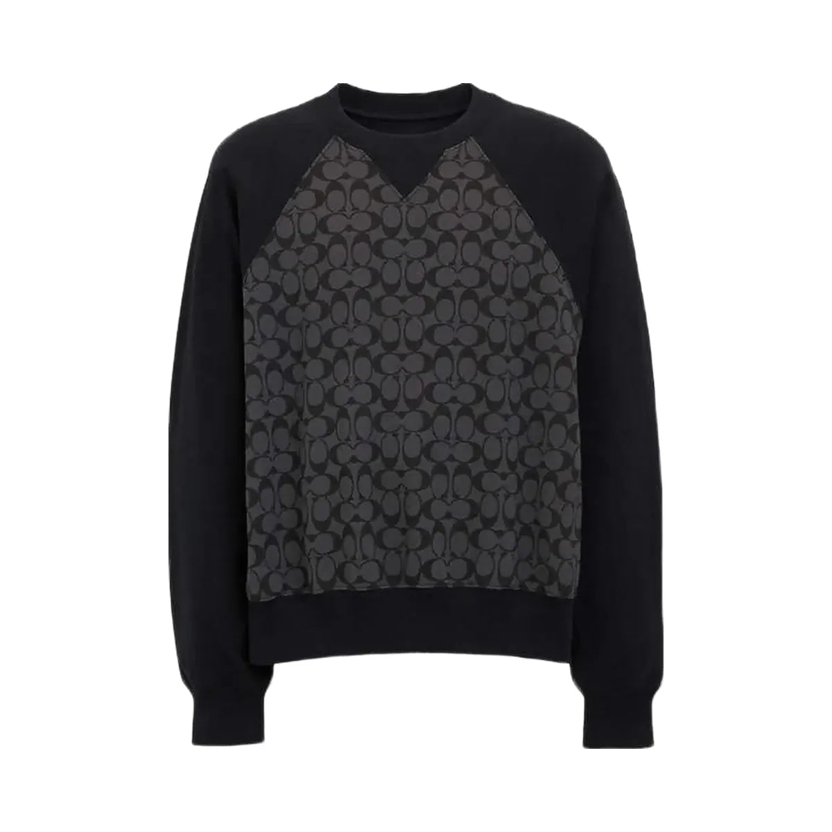 Coach Signature Crewneck Sweatshirt Charcoal Signature