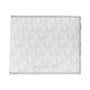 Michael Kors Cooper Logo Billfold Wallet With Coin Pouch Bright Wht