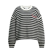 Coach Coach Striped Sweater Black-Cream