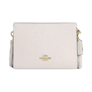 Coach Slim Crossbody Bag Pebbled Leather-Gold-Chalk