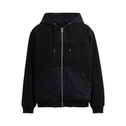 Coach Signature Denim Zip Jacket Black Wash