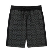 Coach Signature Shorts Charcoal Signature