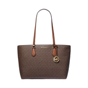 Michael Kors Sheila Large Signature Logo Tote Bag Brown