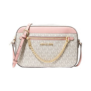 Michael Kors Jet Set Large Logo Crossbody Bag Pwd Blsh Mlt