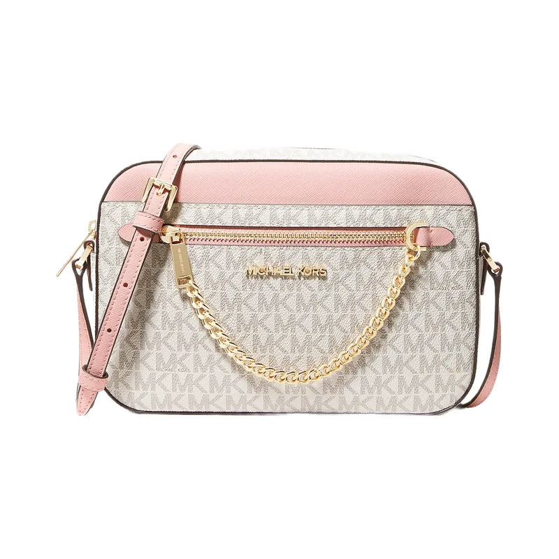 Michael Kors Jet Set Large Logo Crossbody Bag Pwd Blsh Mlt
