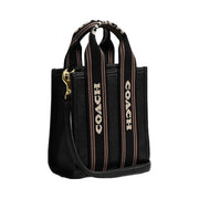 Coach Smith Mini Tote Bag Pebbled Leather-Gold-Black Multi