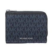 Michael Kors Cooper Signature Logo Folio Wallet Admrl-Plblue