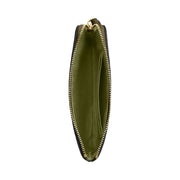 Coach Corner Zip Wristlet In Signature Canvas Signature Canvas-Gold-Olive