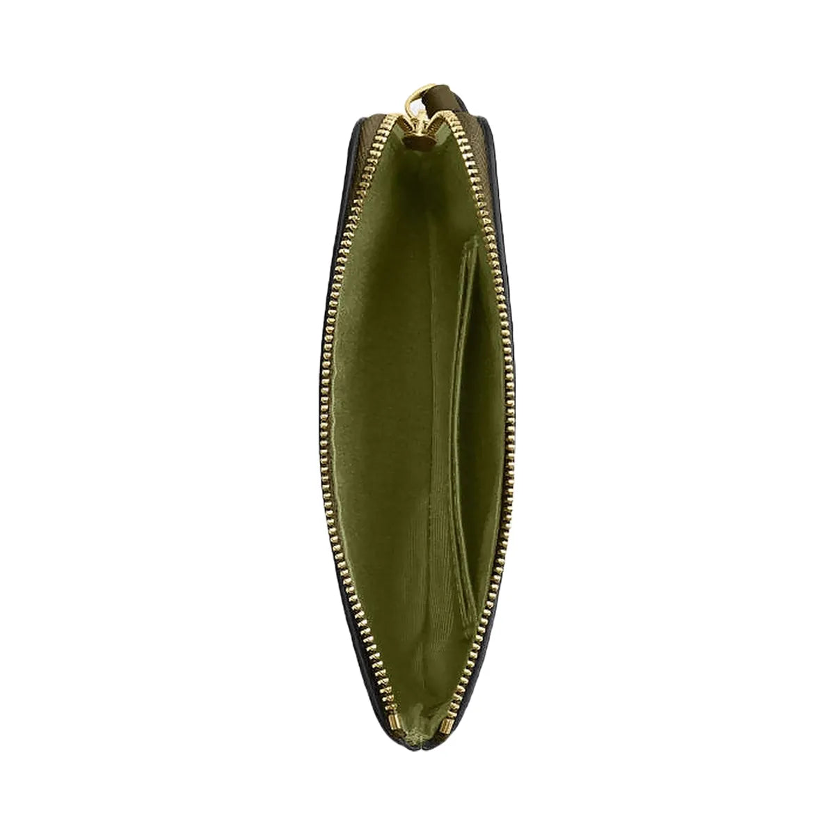 Coach Corner Zip Wristlet In Signature Canvas Signature Canvas-Gold-Olive