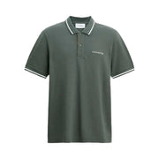 Coach Signature Trim Polo In Organic Cotton Ivy