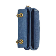 Coach Tabby Shoulder Bag 26 With Patchwork Quilting Denim-Brass-Denim