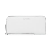 Michael Kors Large Pebbled Leather Continental Wallet Optic White