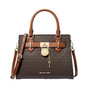 Michael Kors Hamilton Small Logo Satchel Brown