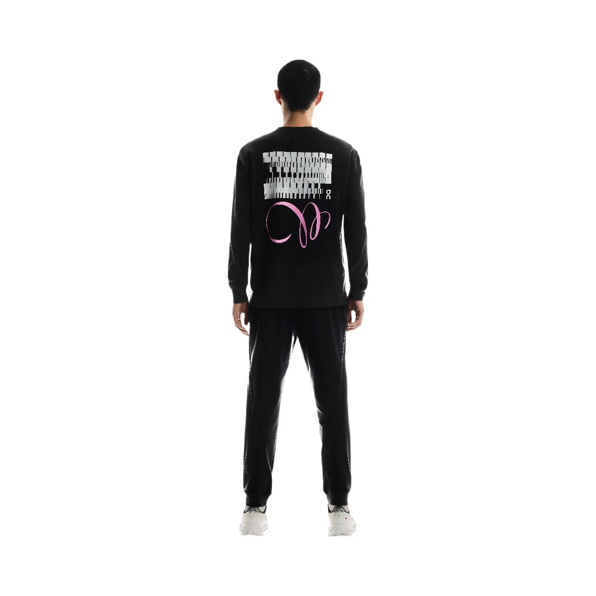 On Club Long-T Graphic Black