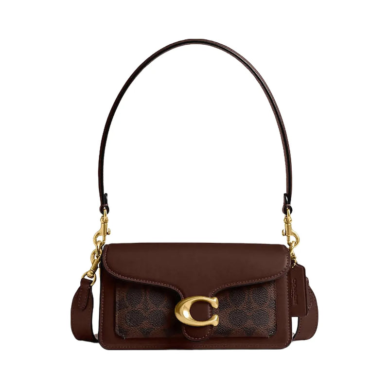 Coach Tabby Shoulder Bag 20 In Signature Canvas Signature Canvas-Brass-Maple