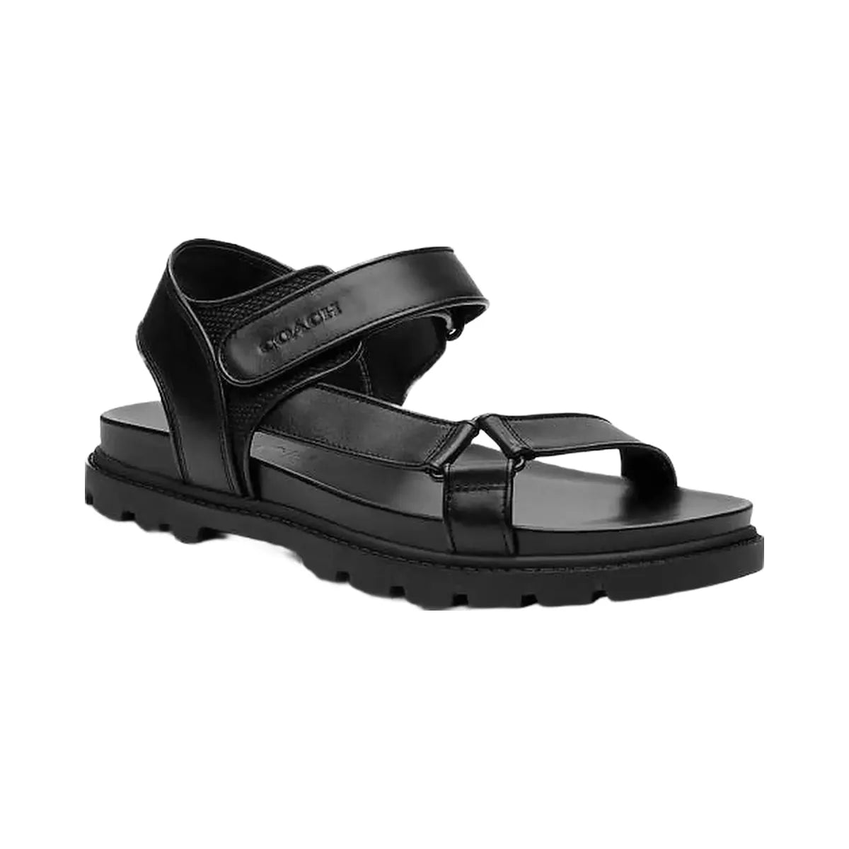 Coach Sport Sandal Leather-Black