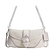 Coach Soho Bag 25 In Signature Jacquard Signature Jacquard-Silver-Cloud Chalk