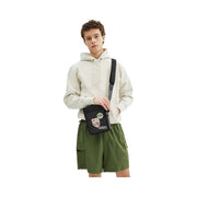 Coach Sullivan Crossbody Bag In Signature Canvas With Patches Gunmetal-Charcoal Multi