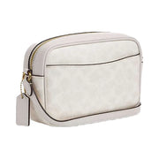 Coach Mini Jamie Camera Bag In Signature Canvas Signature Canvas-Gold-White-Chalk