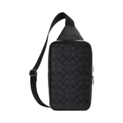 Coach Sullivan Pack In Signature Canvas Signature Canvas-Gunmetal-Charcoal-Black