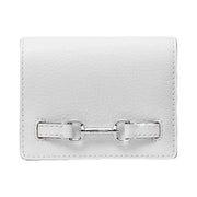 Michael Kors Carson Small Pebbled Leather Wallet Optic White