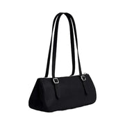 Coach Asher Shoulder Bag Glazed Leather-Silver-Black