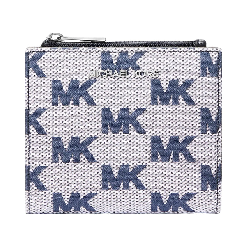 Michael Kors Cooper Logo Jacquard Wallet Navy