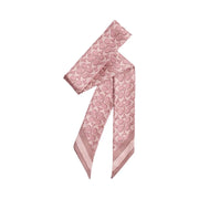 Coach Signature Silk Skinny Scarf Silk-Dusty Pink