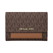 Michael Kors Jet Set Medium Signature Logo 2-in-1 Wallet Brown