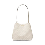 Michael Kors Pratt Medium Signature Logo Shoulder Bag Lt Crm Multi
