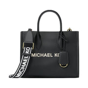 Michael Kors Mirella Small Pebbled Leather Convertible Crossbody Bag Black