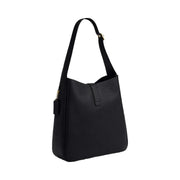 Coach Hadley Large Shoulder Bag Pebbled Leather-Gold-Black