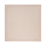 Coach Signature Print Silk Square Scarf Nude
