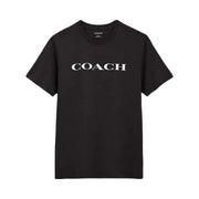 Coach Signature T-Shirt In Organic Cotton Black