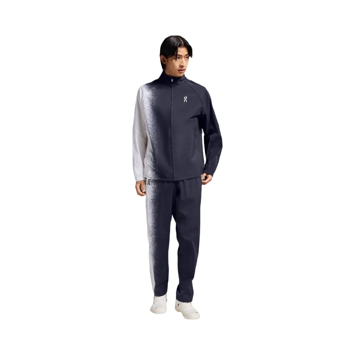 On Court Track Jacket Black White