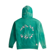 Coach Hoodie With Floating Butterfly Print Green Multi