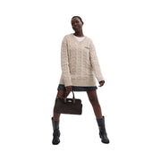 Coach Georgia Satchel Bag In Signature Canvas Signature Canvas-Gold-Walnut-Black