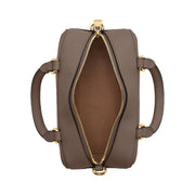 Coach Satchel Crossbody Smooth Leather-Gold-Dark Stone