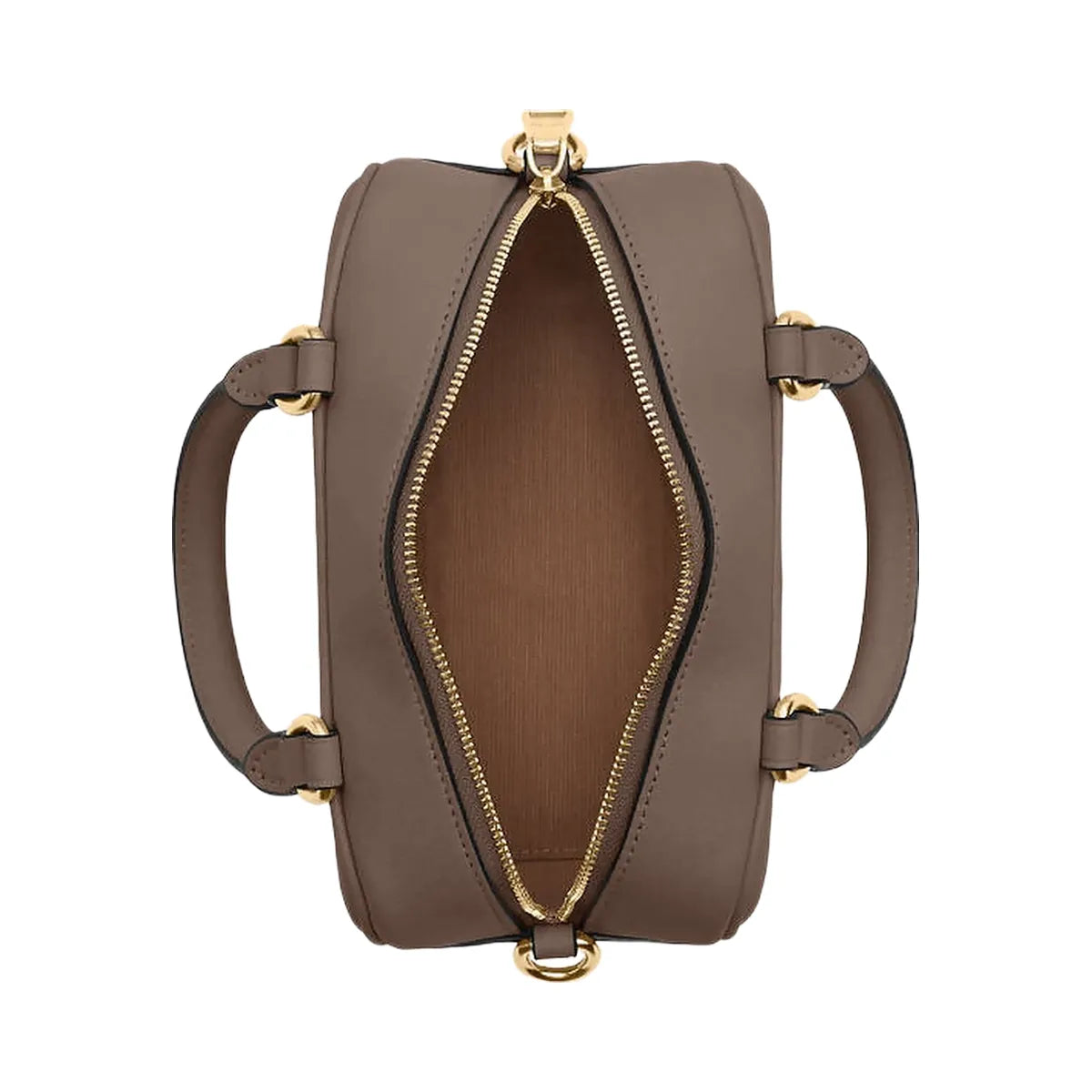 Coach Satchel Crossbody Smooth Leather-Gold-Dark Stone