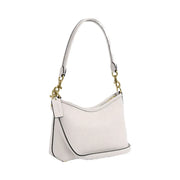 Coach Laurel Small Shoulder Bag Pebbled Leather-Gold-Chalk