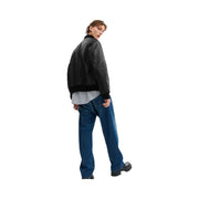 Coach Leather Varsity Jacket Black