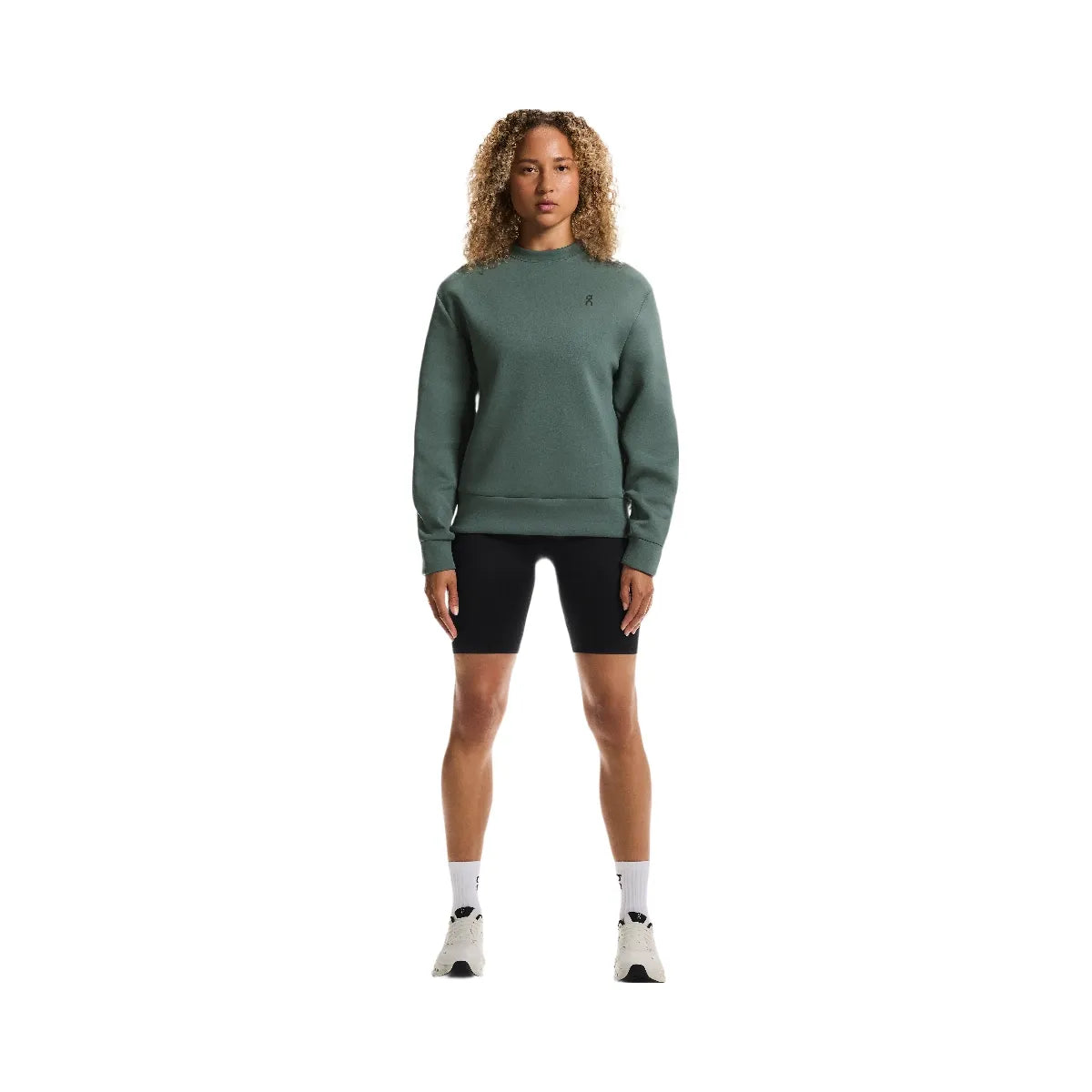On Focus Tech Crew Olive