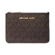 Michael Kors Jet Set Travel Small Signature Logo Coin Purse Brown